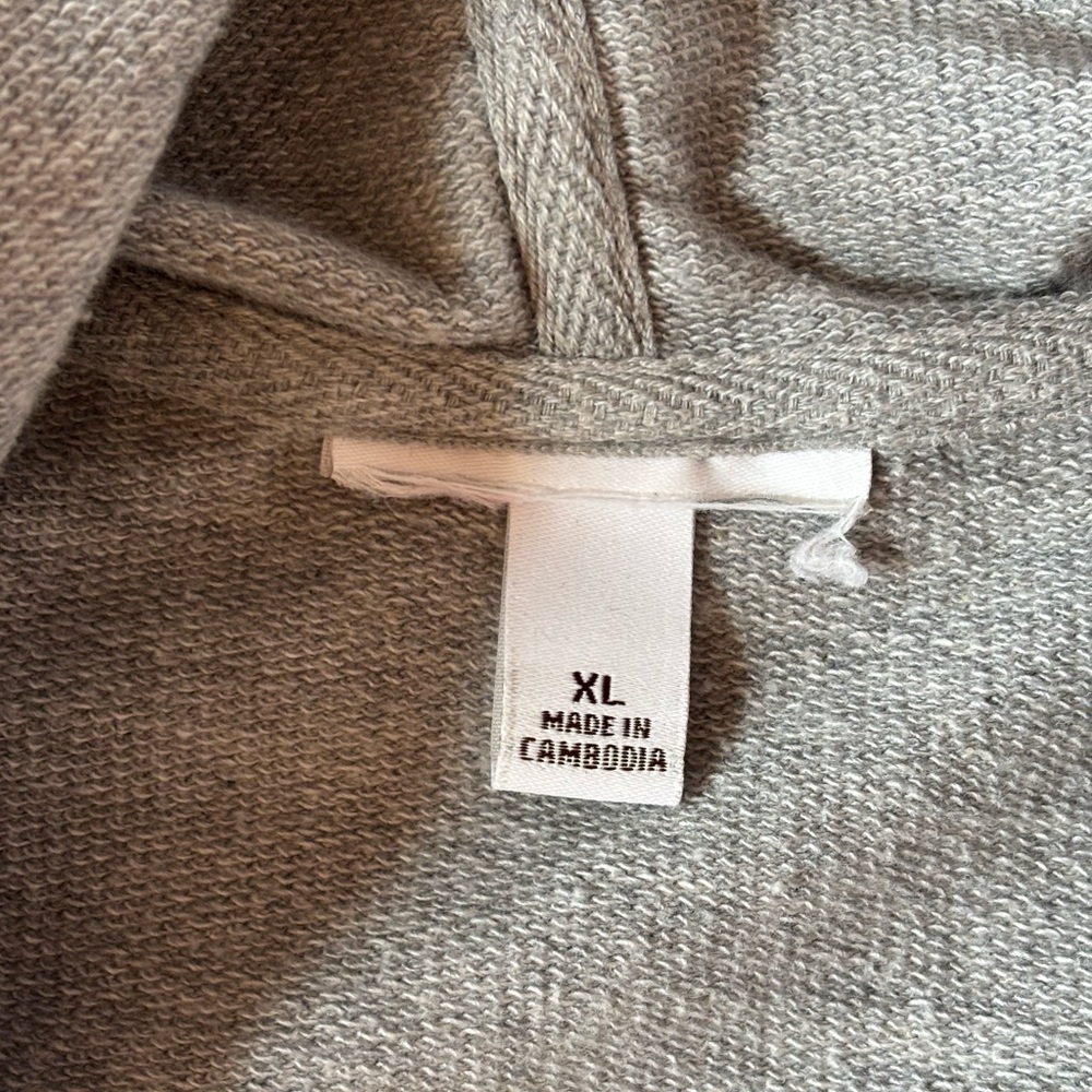 Juicy Couture women’s 100% cotton Gray Hooded, short sleeved Jacket, size XL - Picture 9 of 10